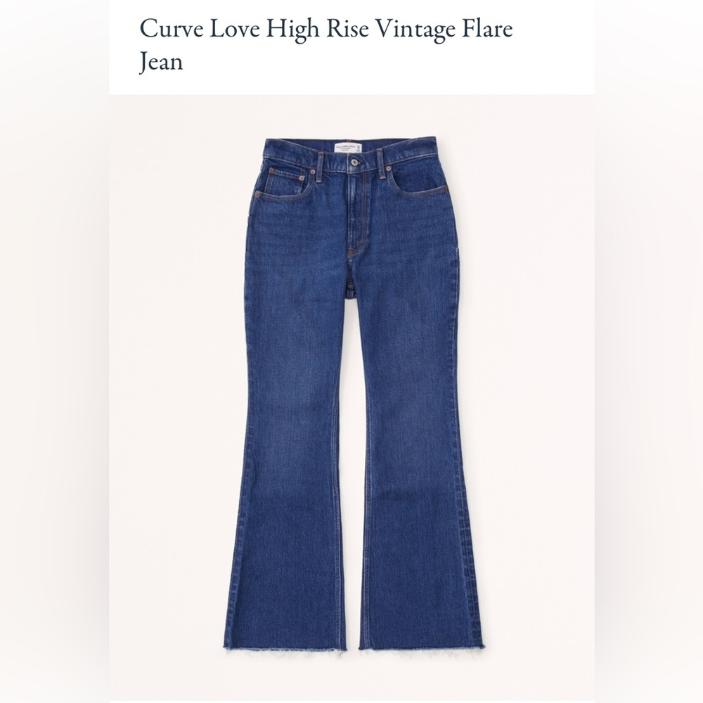 BRAND NEW Curve Love Abercrombie and Fitch vintage flare jeans size 32 long